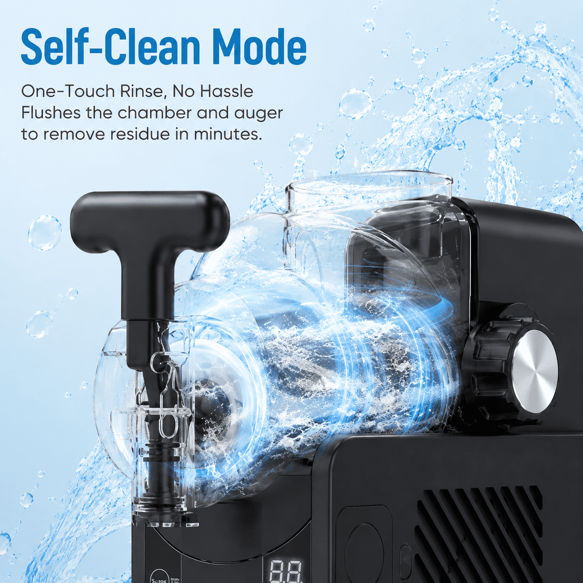 Friwest Slushie Machine for Home, 85oz Frozen Drink Maker, No Ice Needed, 5 Presets, Self-Cleaning Slushy Maker for Margaritas, Milkshakes & Frappés
