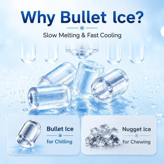 Friwest Countertop Ice Maker, 26 lbs/24H Portable Ice Machine, 9 Bullet Ice Cubes in 6 Min, Self-Cleaning Ice Maker for Kitchen, Home, Office & RV, Black