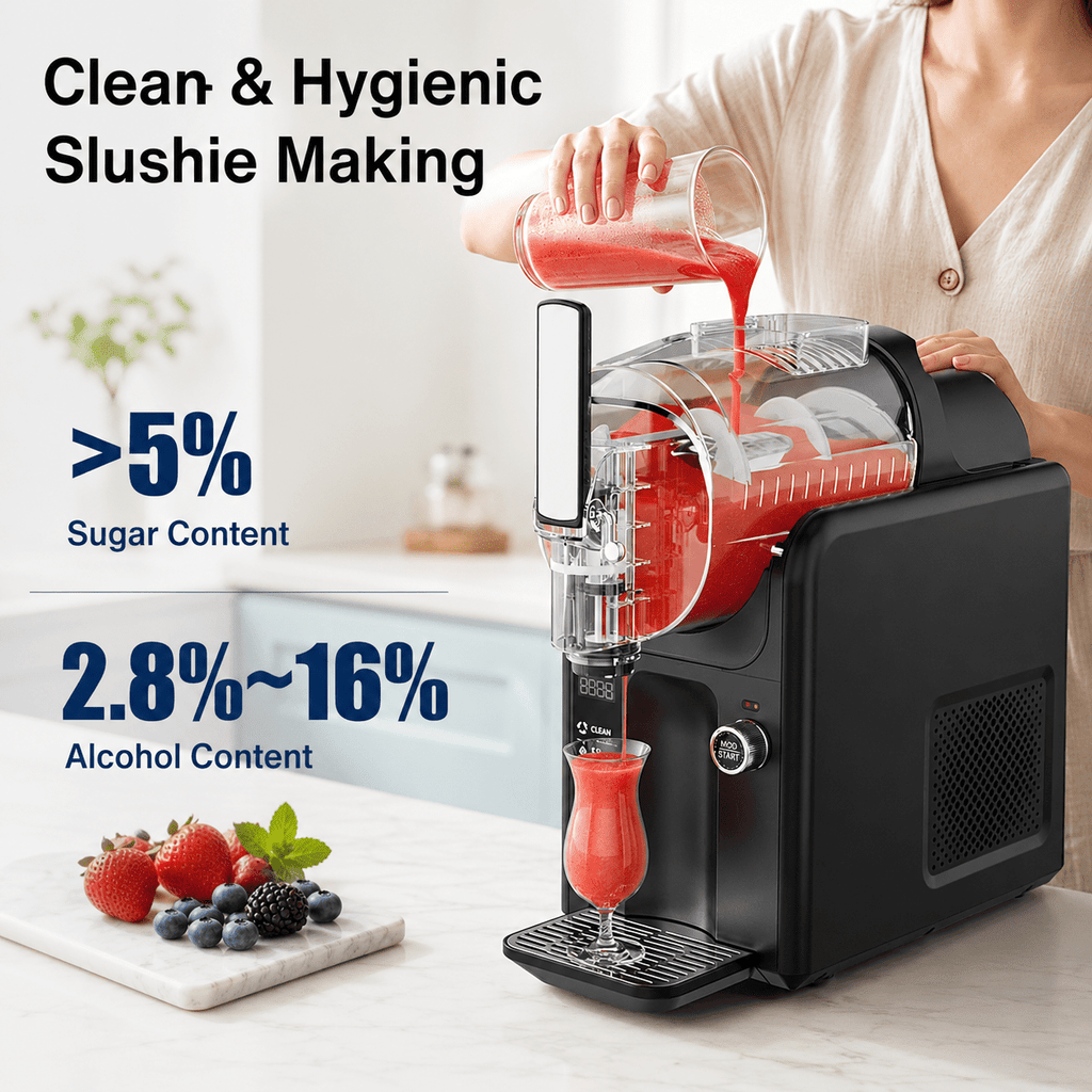 Friwest 88oz Slushie Machine for Home,All In 1 Frozen Drink Maker with Self-Cleaning,No Ice Needed for Margaritas Ice Cream Milkshakes