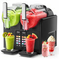 Friwest Slushie Machine, 81oz x 2 Tank Slushy Machine for Home, No Ice Needed Frozen Drink Maker with Self-Cleaningfor Margaritas, Frappés, Milkshake,Black