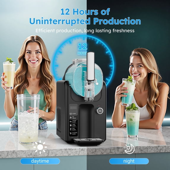 Friwest Slushie Machine 81oz, 5 Preset Modes Slushy Maker, 12 Hour Keep Chill & One Touch Self Clean for Ice Cream Juice Alcoholic Margarita Slush
